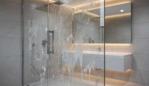 Parete della doccia piena di calcare: smettete di strofinare, questo metodo dolce con il prodotto dell’armadio della cucina è sufficiente