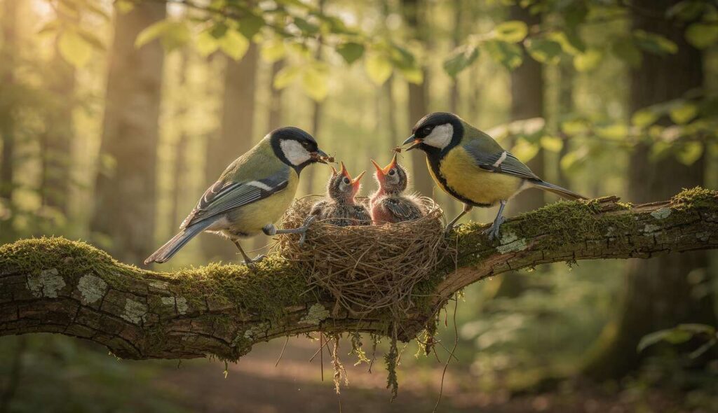 Cinciallegre: questo tipo di foresta molto diffuso danneggia i loro pulcini molto più di quanto si immagini