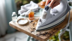 Deposito nero sul tuo ferro da stiro? Ecco come eliminarlo senza graffiarlo