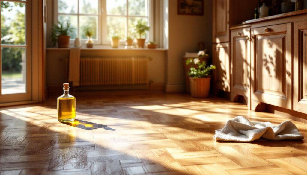 Scopri come far tornare brillante il parquet usando un semplice ingrediente da cucina in qualsiasi ambiente